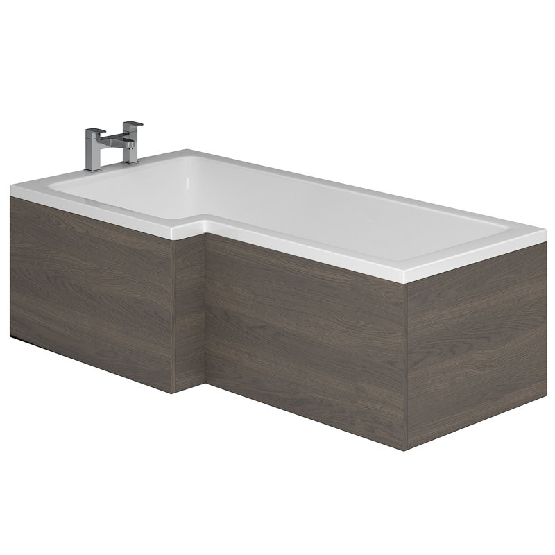 Whitfield Bath End Panel, Dark Elm