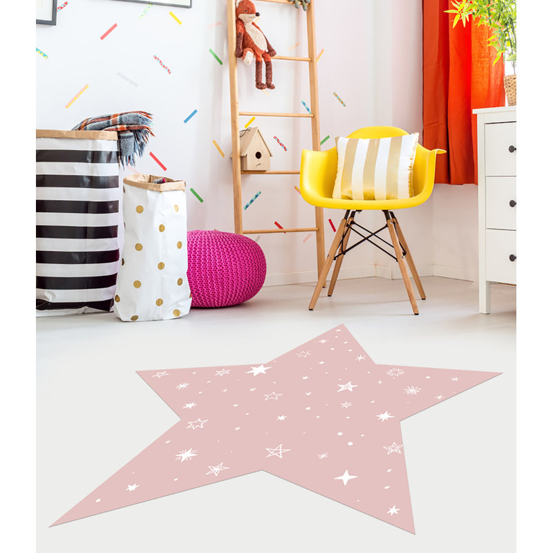 Aliber Vinyl Machine Printed Area Rug, Rectangle 96 x 100cm