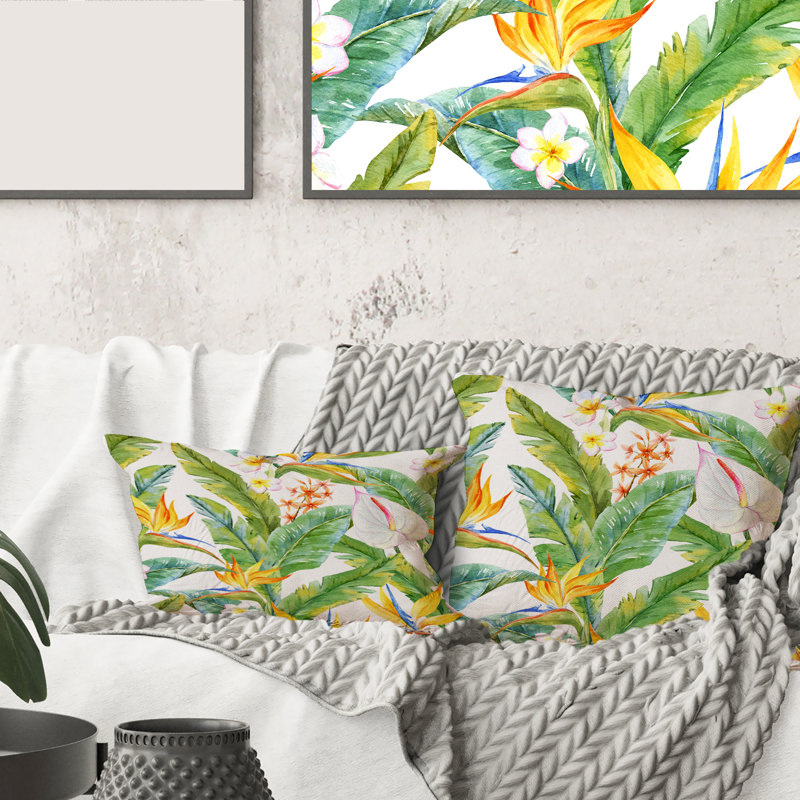 Floral Throw Pillow