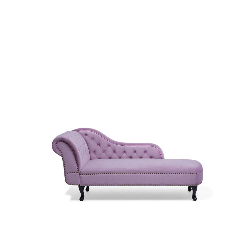 Hartell Upholstered Chaise Lounge, Pink