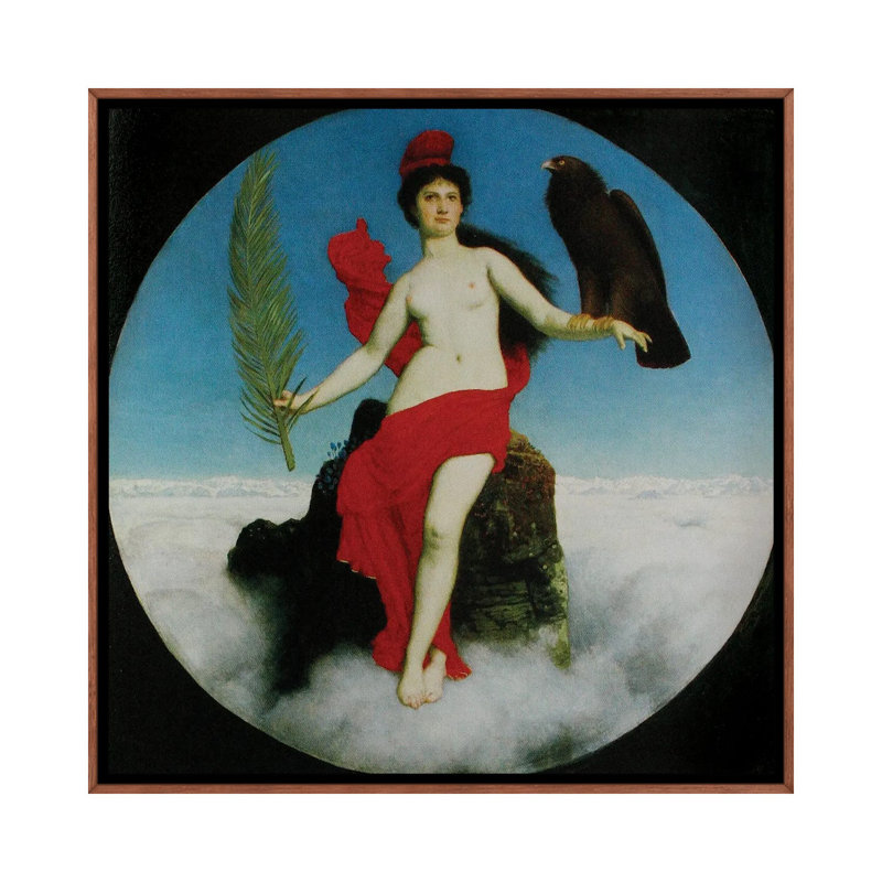 The Freedom 1891, Brown, 26" H x 26" W, Floater Framed Print Canvas without Mat