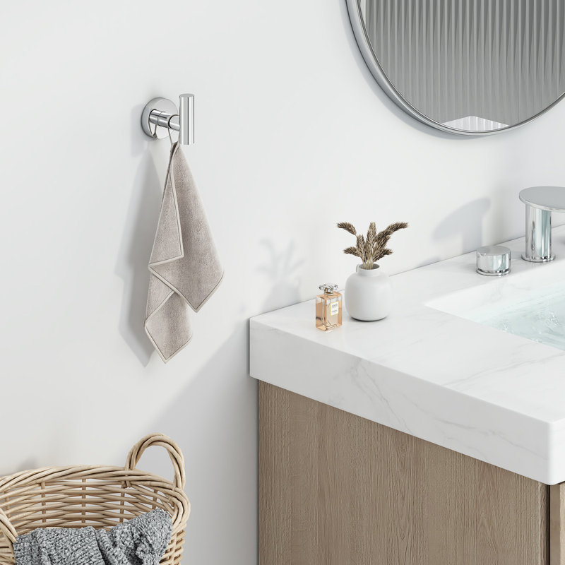 Wall Mounted Towel Hook, Polished Chrome