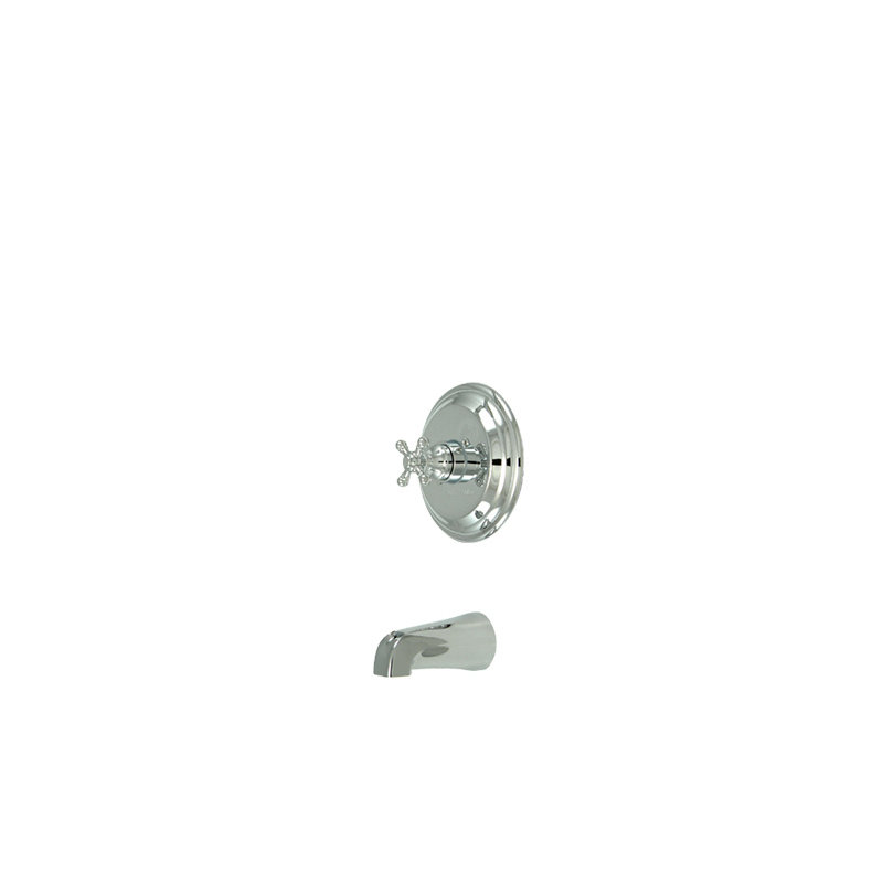 Metropolitan Single Handle Wall Mounted Tub Spout, Polished Chrome