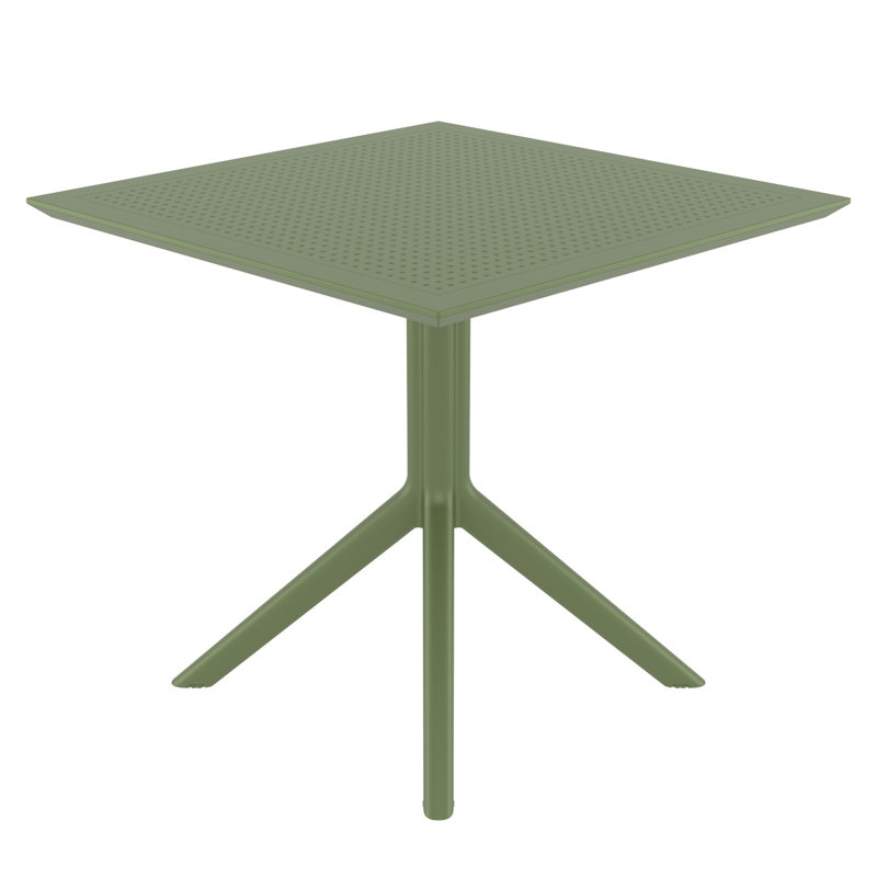Table de salle à manger Farrah, Vert olive, 31.5'' W x 31.5'' L x 29.5'' H, Non