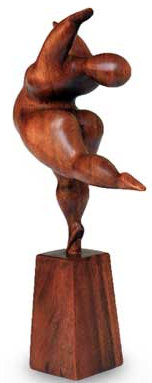 Figurine danseuse en bois Brayfield "Let's Dance"