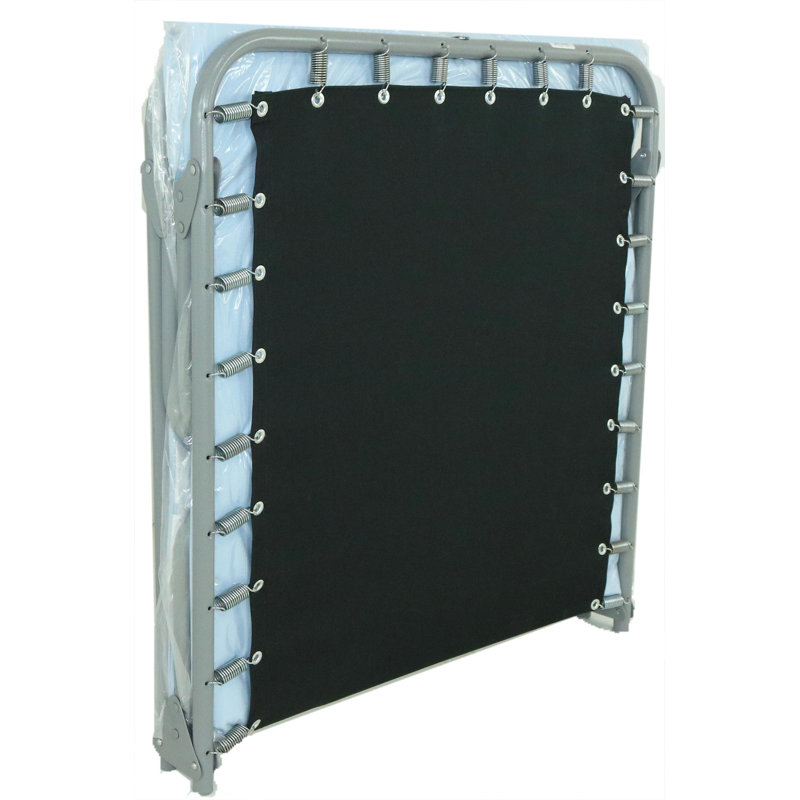 Blantex XB-6 Extra Wide  Heavy-Duty Steel Folding Spring Cot 33.5” x 71.5” w/Foam Mat