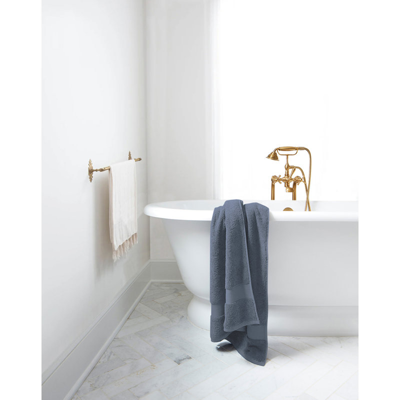 Ensemble de 20 serviettes en coton Delara, Bleu minéral