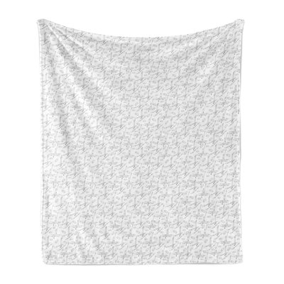 Ambesonne Fleece Throw Blanket