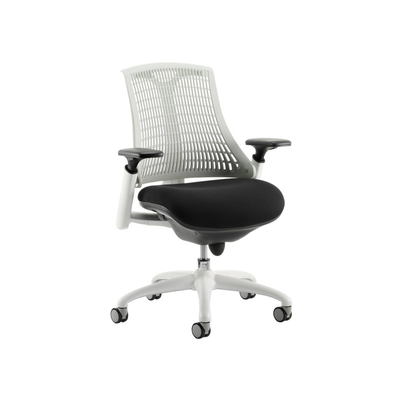 Creusette Polyester Blend Office Chair, White