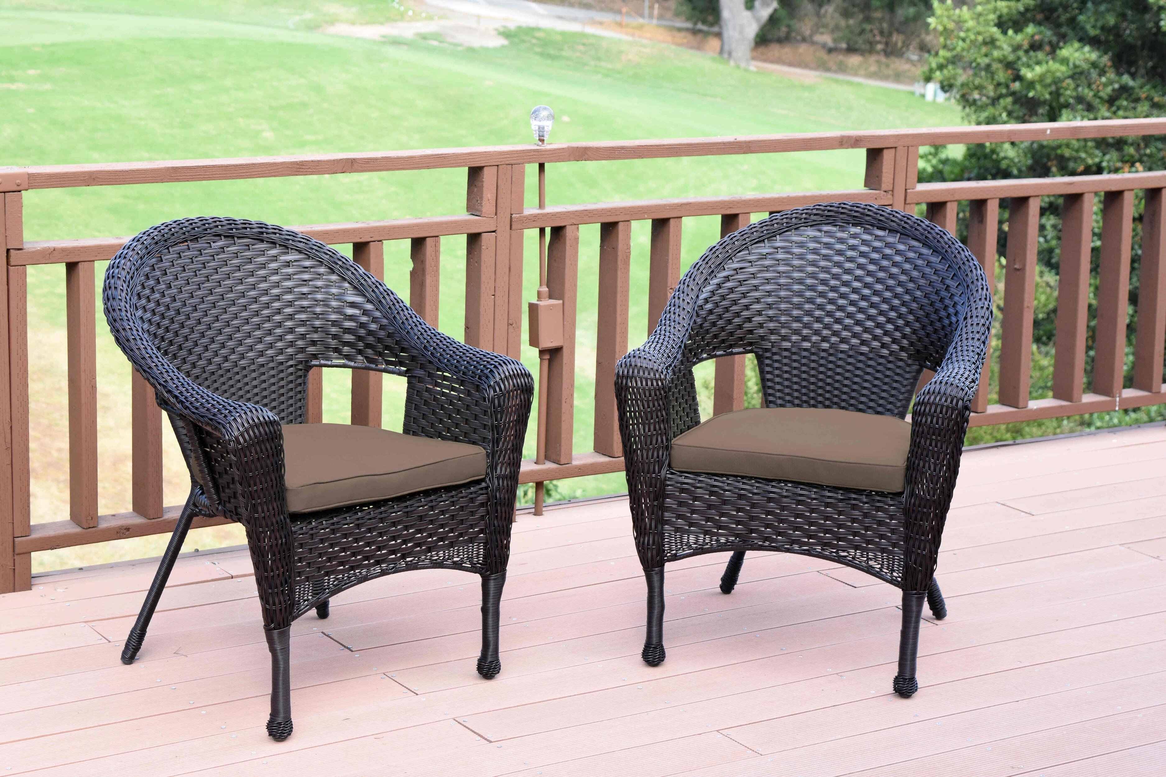 Bay Isle Home Watts Outdoor Stacking Dining Armchair with Cushion ...