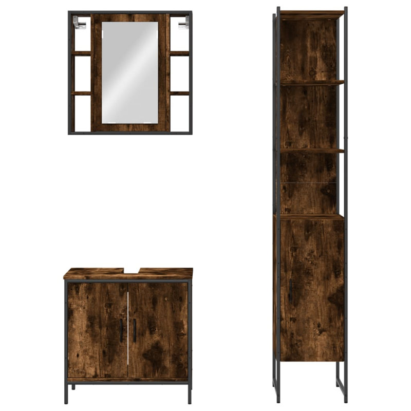 Abbilyn Bathroom Furniture Suite, Smoked Oak