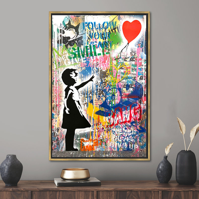 Print on Canvas, Framed Print without Mat, Gold, 60 cm H x 40 cm W