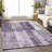 Machine Washable Indoor/Outdoor Xhevrie Purple Rug-662651086
