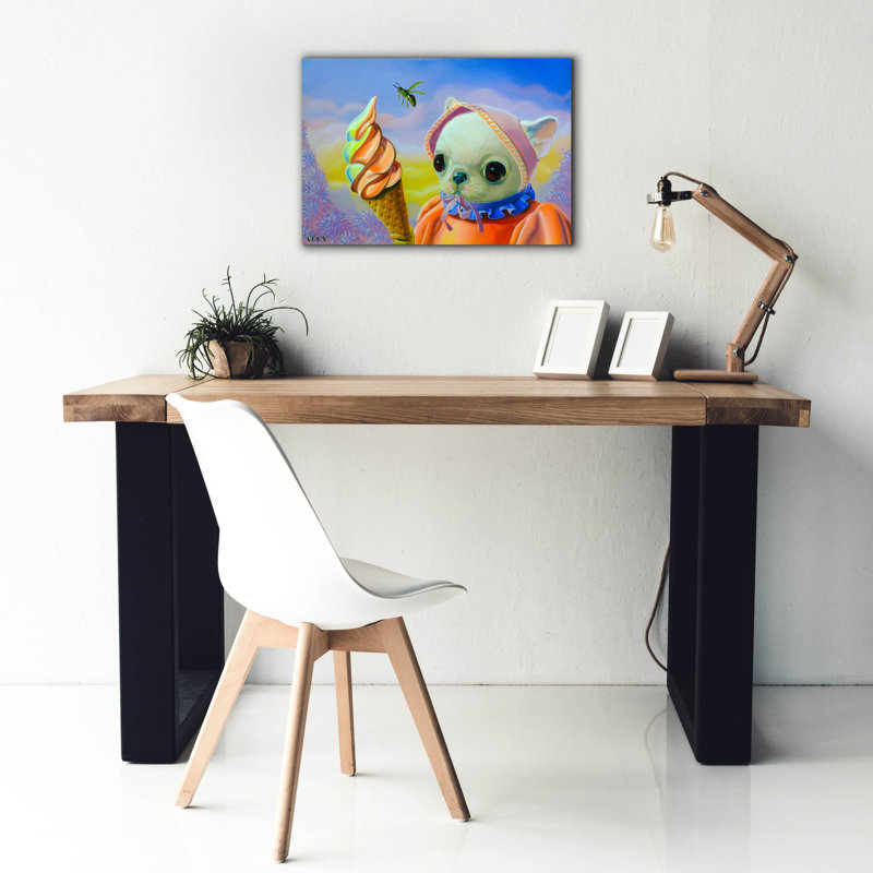 «Ice Cream» par Valery Vecu Quitard, H 18 po x l 26 po x P 0,75 po
