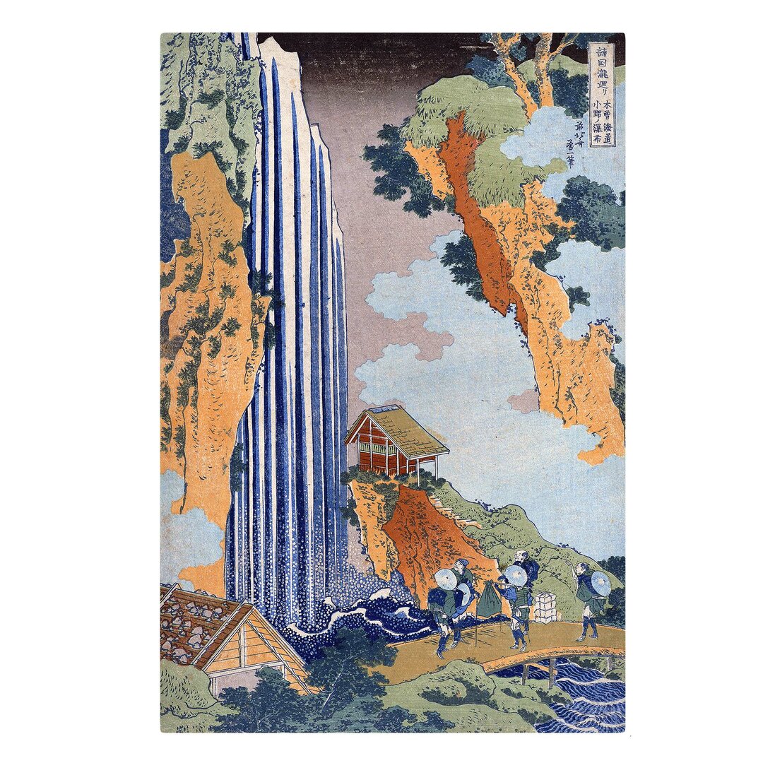 Leinwandbild Ono Wasserfall von Katsushika Hokusai