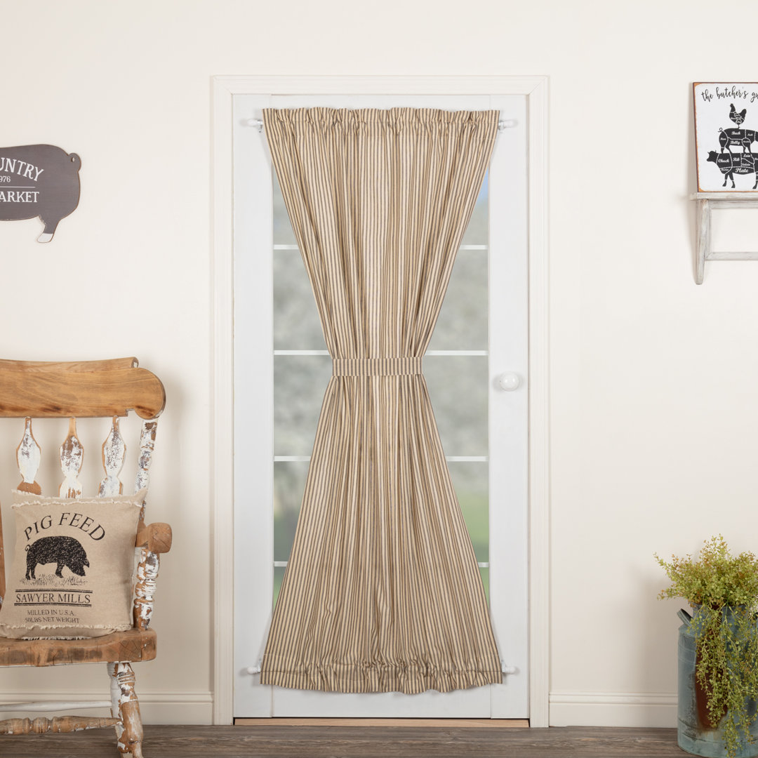 Sawyer Mill 100% Cotton Room Darkening Single Curtain Panel Single Panel VHC Brands Curtain 