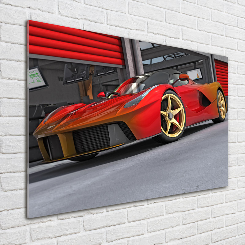 Racer - No Frame Print on Glass