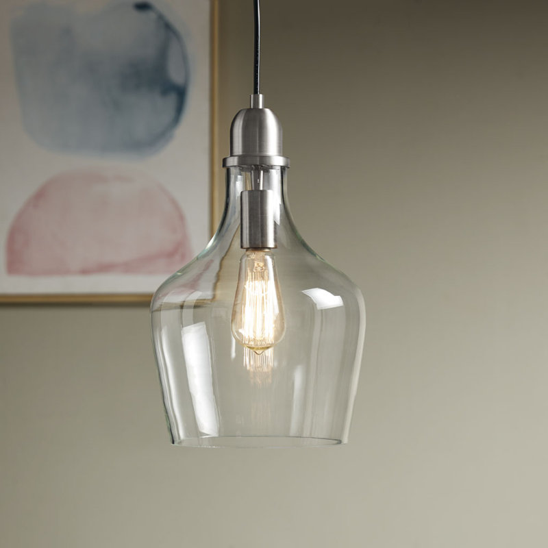 Luminaire suspendu en forme de cloche Auburn, Argent argent