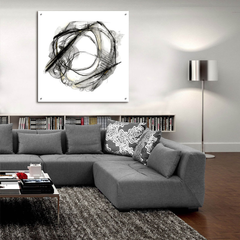 «Bumble Bee Flight 2» par Ethan Harper, art mural en verre acrylique, H 36 po x l 36 po