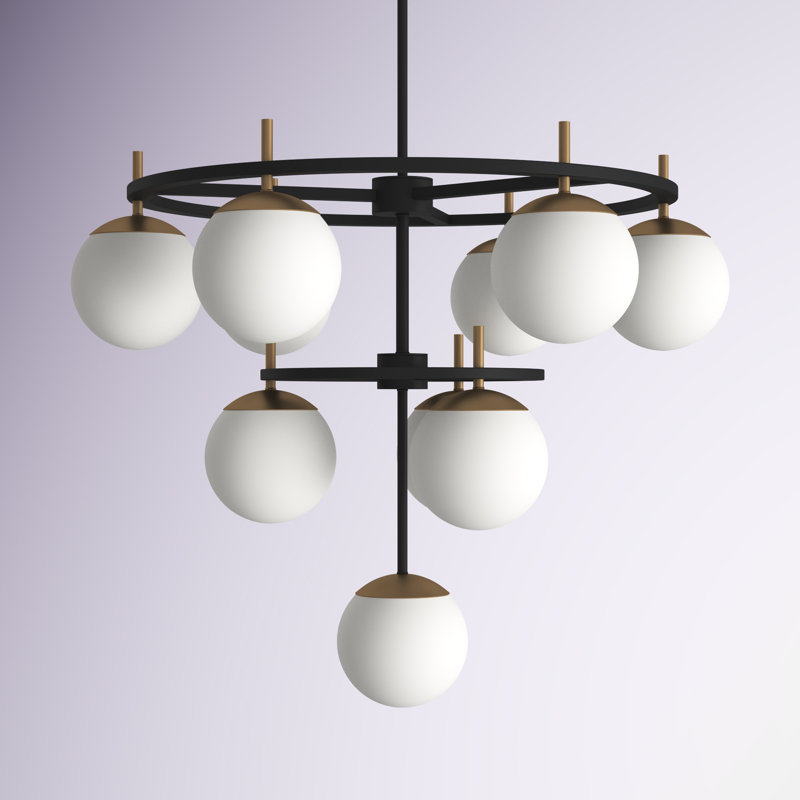 Vicky 10-Light Dimmable Tiered Chandelier