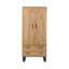 Riter 2 Door, 2 Drawer, Industrial Design Pine Wardrobe-1395226572