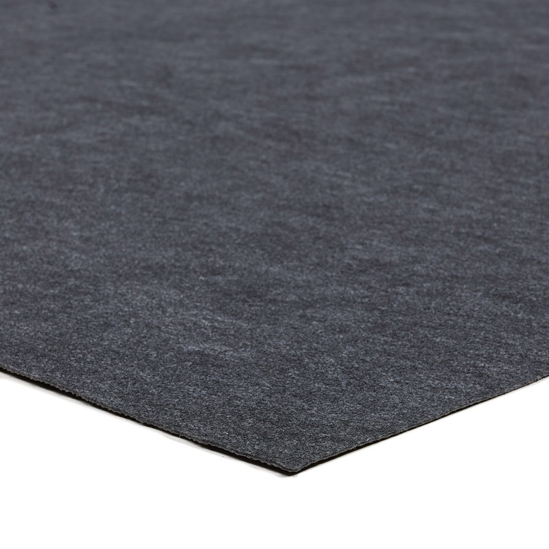 Sous-tapis gris de qualité supérieure Jaipur Living, Rectangle 7 pi 9 po x 9 pi 9 po