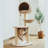 Ezlyn Handwoven Bird Nest Cat Tree with Cat Hammock, Braided Cat Condo, Cat Tower for Large Cats with Scratching Posts