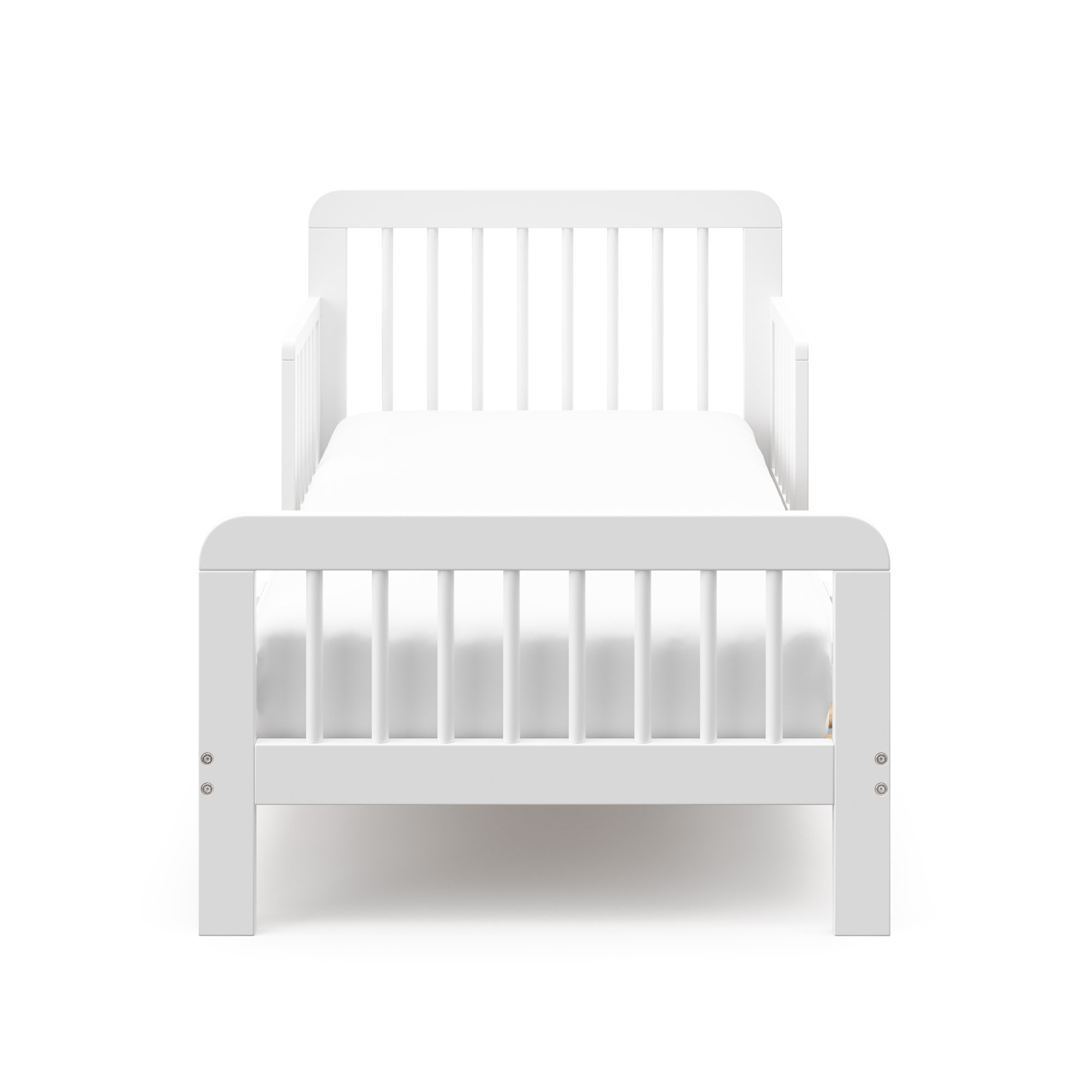 Pasadena Toddler Bed with Guardrails, White