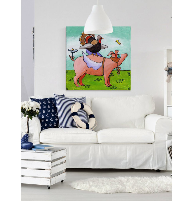 Janet Nelson - Wrapped Canvas Painting, 81cm H x 81cm W x 3.81cm D