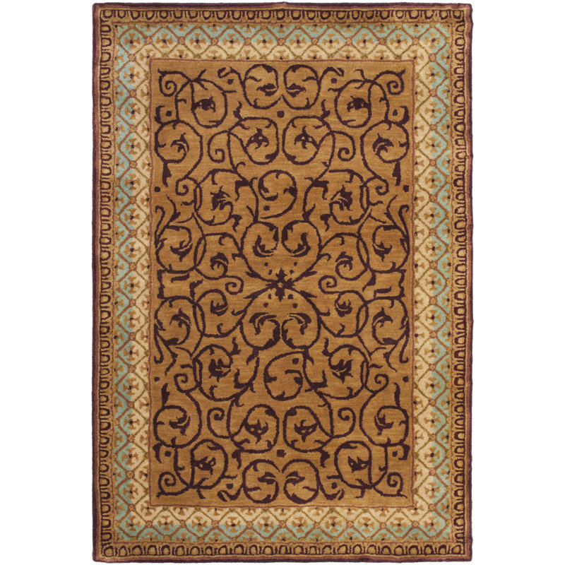 Tapis en laine touffeté à la main Loren, Rectangle 8 pi 3 po x 11 pi