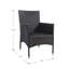 Chaise de patio avec coussin Duchesne