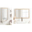 Sherita Metallic Rectangle Bathroom Wall Mirror-40671179-40671181