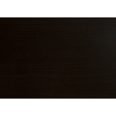 Table d'appoint moderne pour salon - Finition avec tiroir de rangement et poignée en métal doré, détails latéraux spacieux, stratifié brun pour chambre
