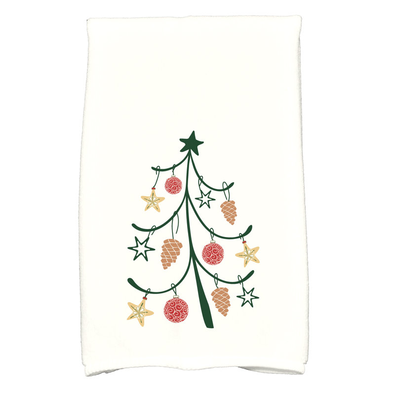 Springville Tea Towel Kitchen Towel, Off White