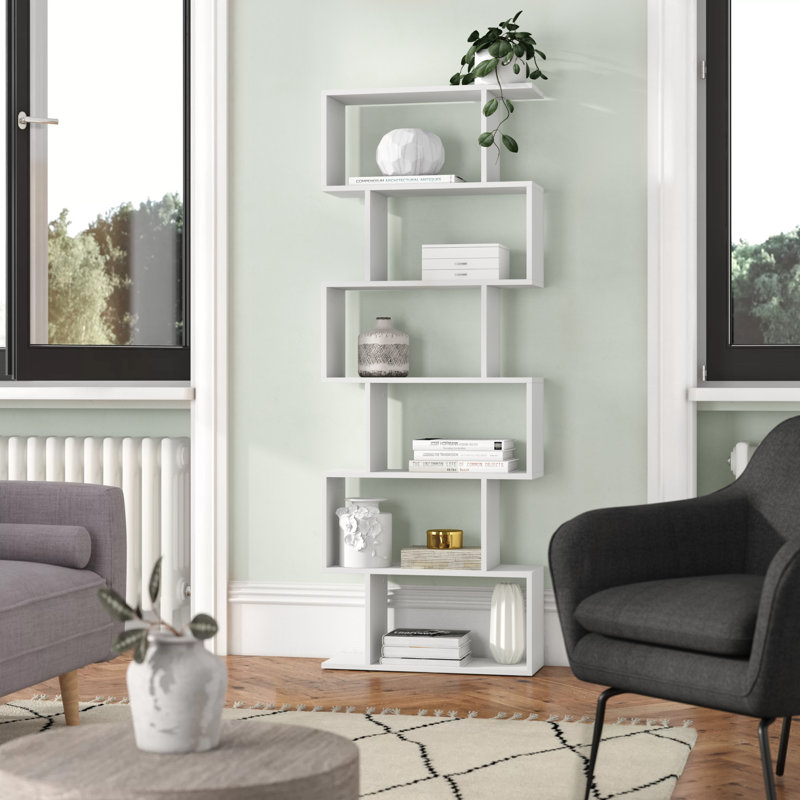 Marcantonio 190.5cm H x 70cm W Geometric Bookcase