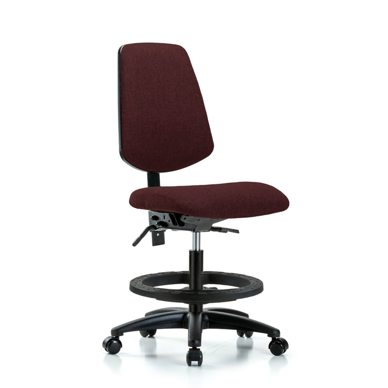 Chaise en tissu - FMBCH no Tilt, Bourgogne, Roulettes, Non