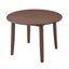 Table de salle à manger extensible ronde pour 2 à 4 personnes, table de salle à manger pliante en bois avec taille réglable-2011959261