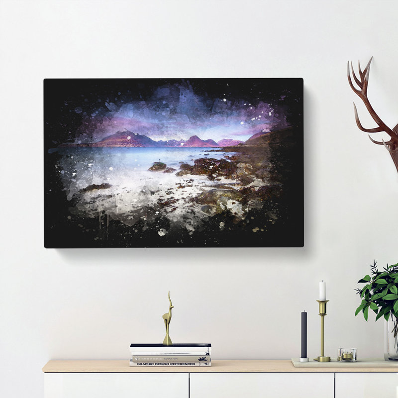 Elgol Village In The Isle Of Skye - Wrapped Canvas Painting, 40cm H x 60cm W x 3cm D