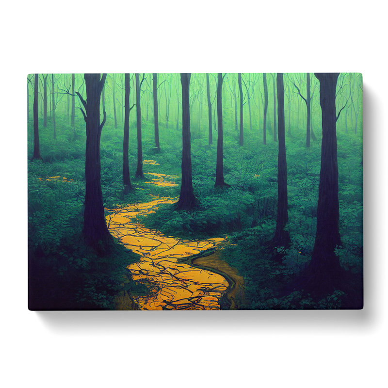 Spring Forest Path - Wrapped Canvas, 50cm H x 76cm W x 3cm D