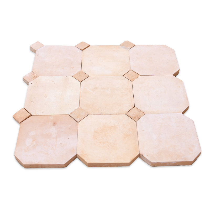 Panneaux contemporains en zellige 12 po x 12 po x 1/2 po, Terracotta