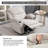 Modern Swivel and Rocking Recliner with Heating and Massage-131762828