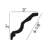 3'' H x 94.5'' W x 3'' D Plastic Crown