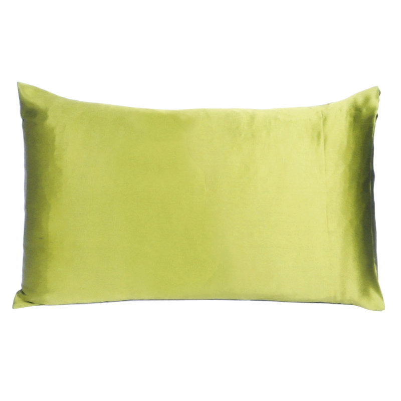 Taie d'oreiller en satin , Standard, Citronnelle