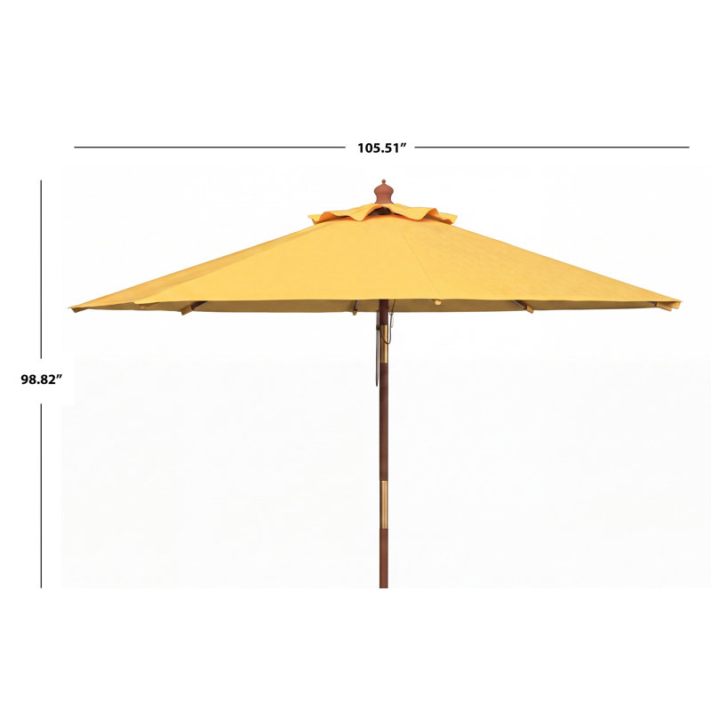 Parasol de marché 9 pi Aldan, Jaune