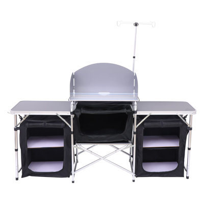 Table de camping pliante en aluminium Kenna-Marie