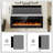 50 inch Ultra Thin Electric Fireplace Inserts and Wall Mounted with Remote Control & Touch