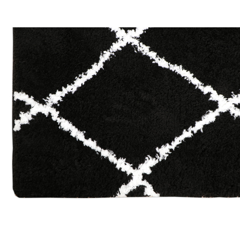 Malachi Geometric Shag Area Rug, Rectangle 200 x 300cm