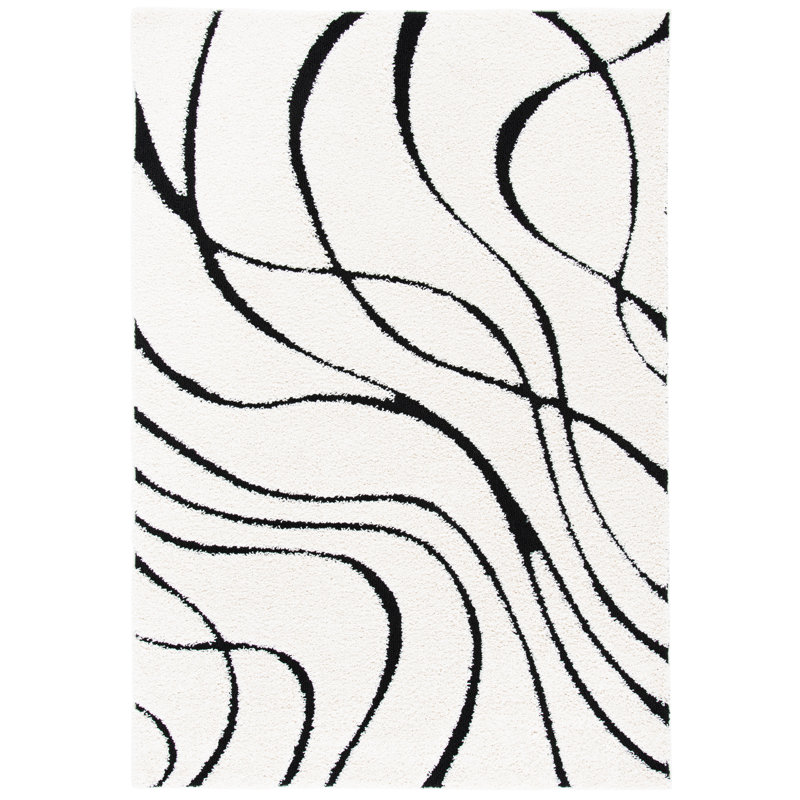 Florida Abstract Shag Area Rug, Rectangle 160 x 229 cm