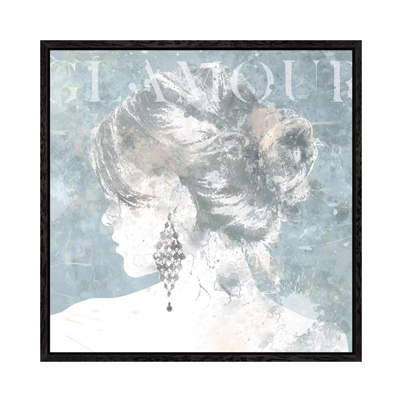 Pretty Glamour by Carol Robinson - Painting on Canvas, 66.04 cm H x 66.04 cm W, Black Framed