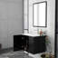 Ensemble de meuble-lavabo mural moderne avec lavabo et miroir